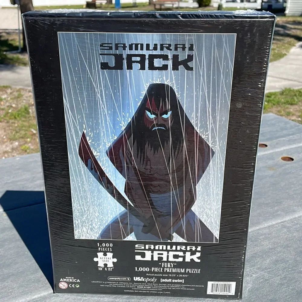 Samurai Jack “Fury” 1000 Piece Premium Puzzle , Puzzle Size 19.25” x 26.625